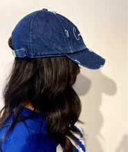Load image into Gallery viewer, DENIM DISTRESSED HAT- COURT REPORTER
